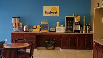 Free daily on-the-go breakfast