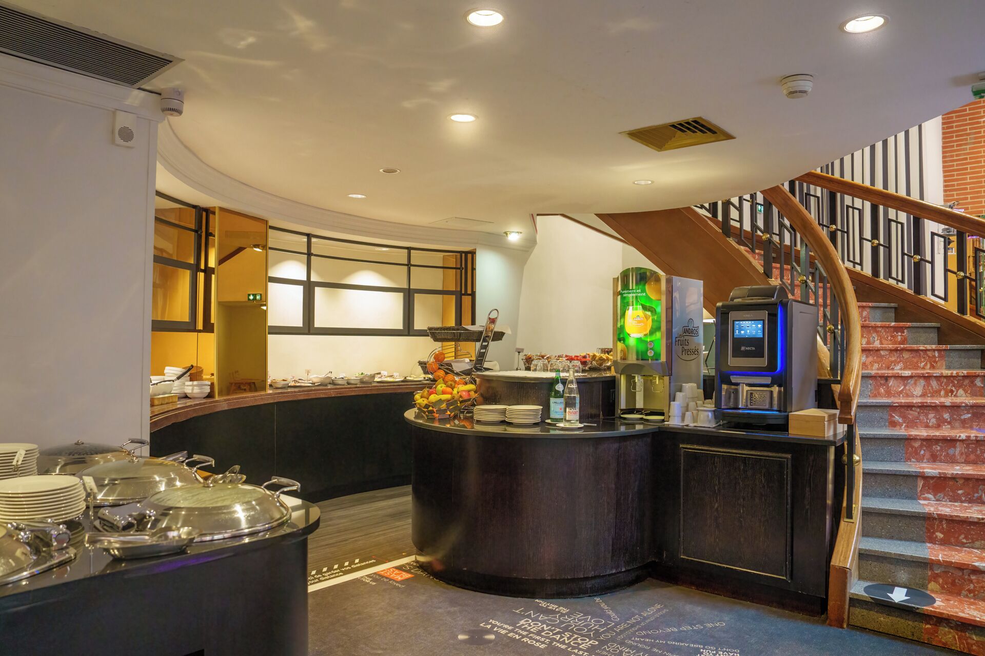 daily buffet breakfast (eur 19 per person)