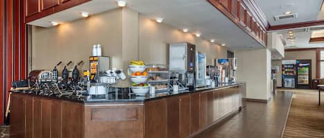 Free daily buffet breakfast