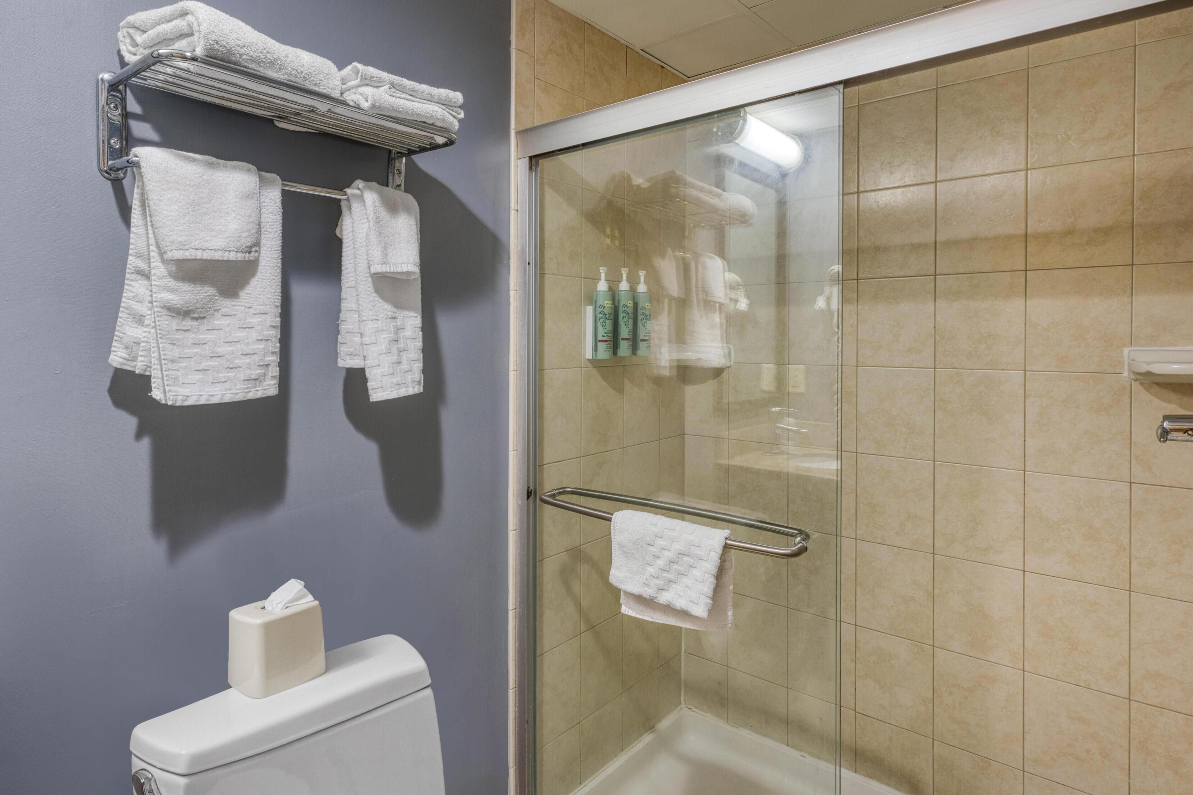 Standard Room, 2 Double Beds, Non Smoking, Refrigerator & Microwave | Bathroom