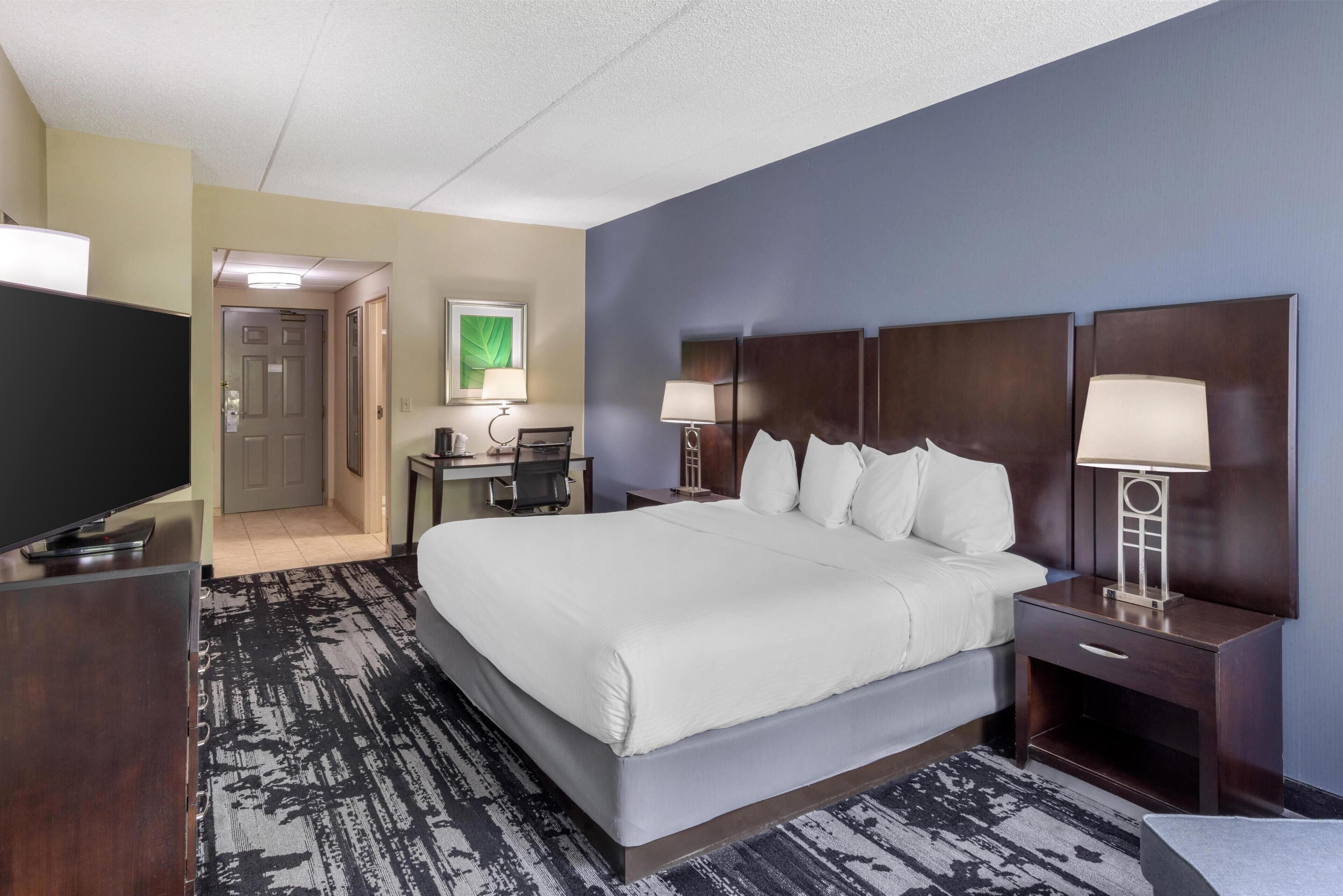 Standard Room, 1 King Bed, Non Smoking, Refrigerator & Microwave