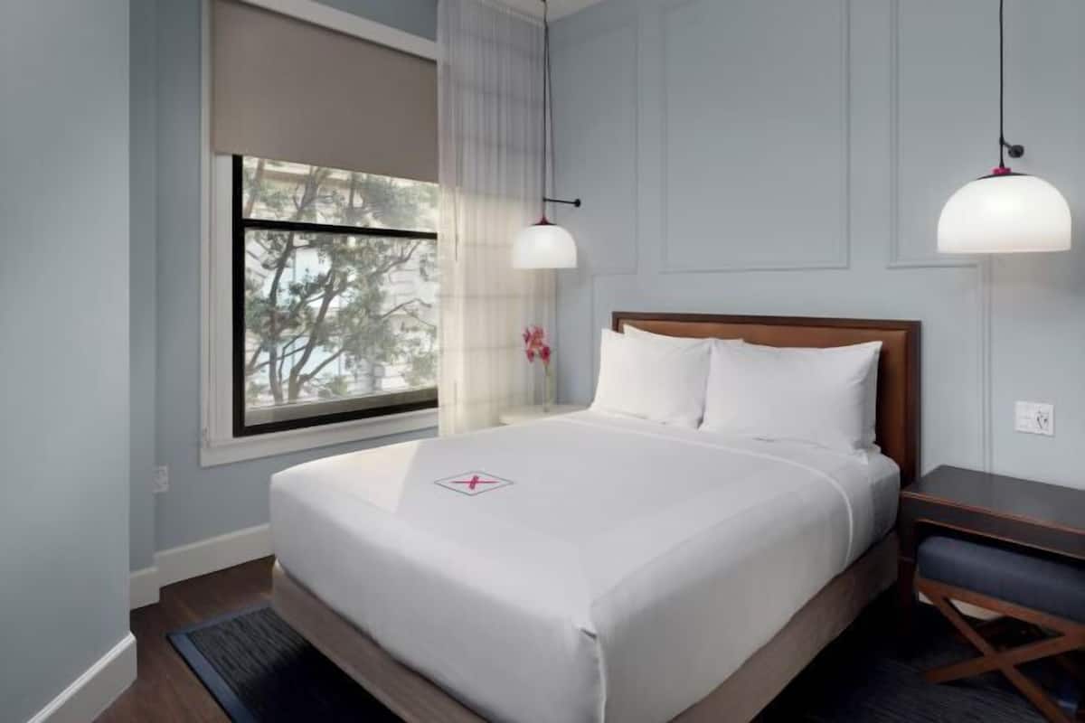 Premium bedding, pillowtop beds, in-room safe, desk