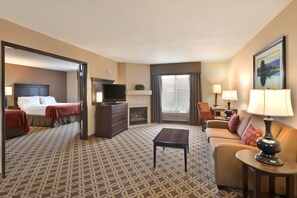 Suite, 2 Queen Beds, Roll-in Shower (Mobility Accessible) | 1 bedroom, in-room safe, desk, laptop workspace