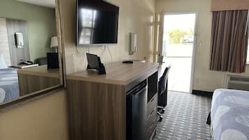 Desk, blackout curtains, iron/ironing board, free WiFi