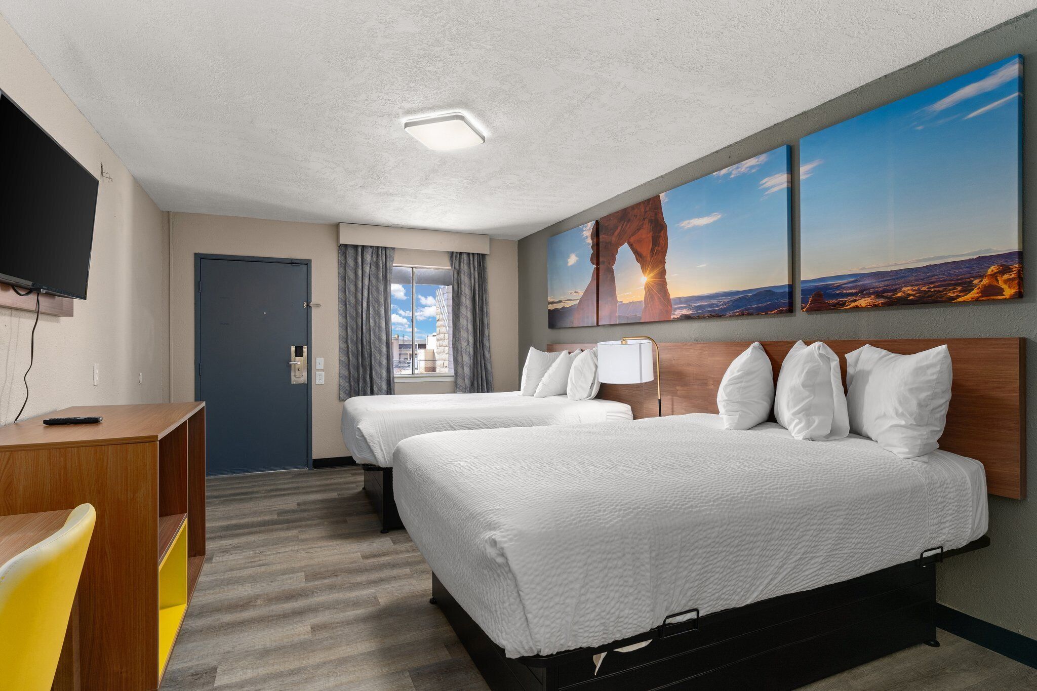 Room, 2 Queen Beds, Non Smoking | 1 bedroom, individually furnished, free WiFi, bed sheets