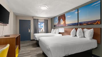 Room, 2 Queen Beds, Non Smoking | 1 bedroom, individually furnished, free WiFi, bed sheets