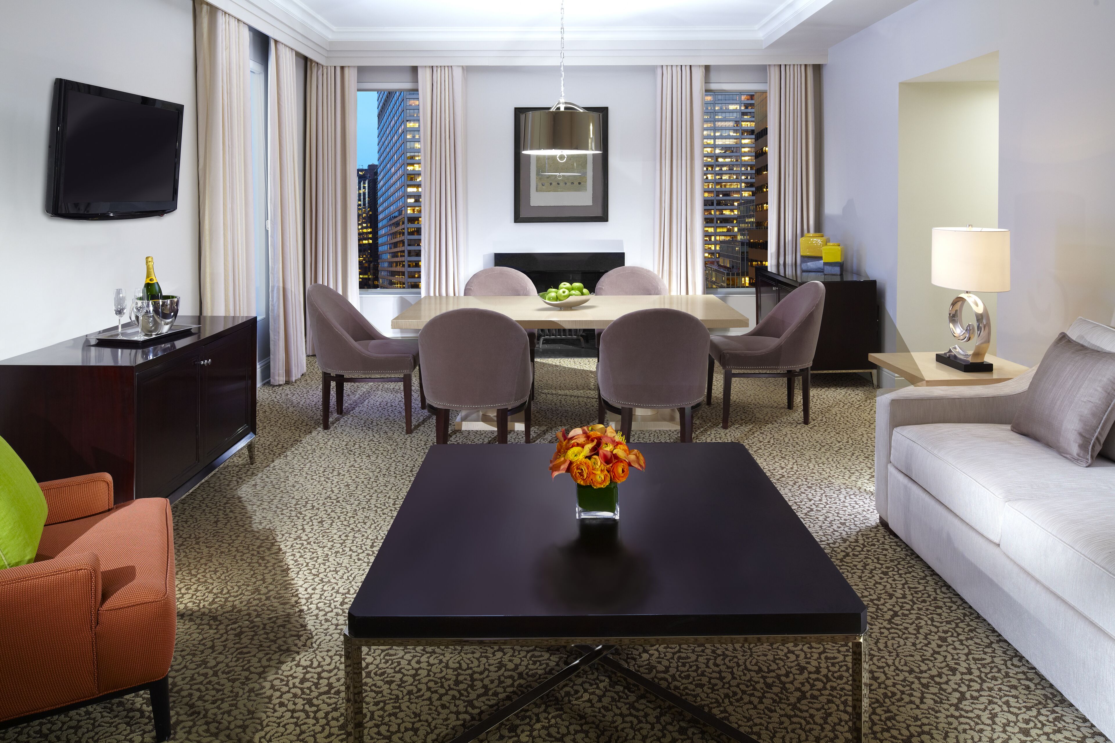 luxury suite, 1 king bed (rodgers and hammerstein) | premium bedding, pillow-top beds, in-room safe, desk