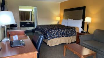 Blackout curtains, iron/ironing board, free WiFi, bed sheets