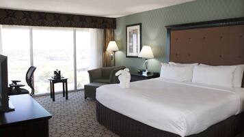 Premium bedding, desk, blackout drapes, iron/ironing board