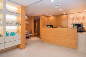 Sauna seca, massagens