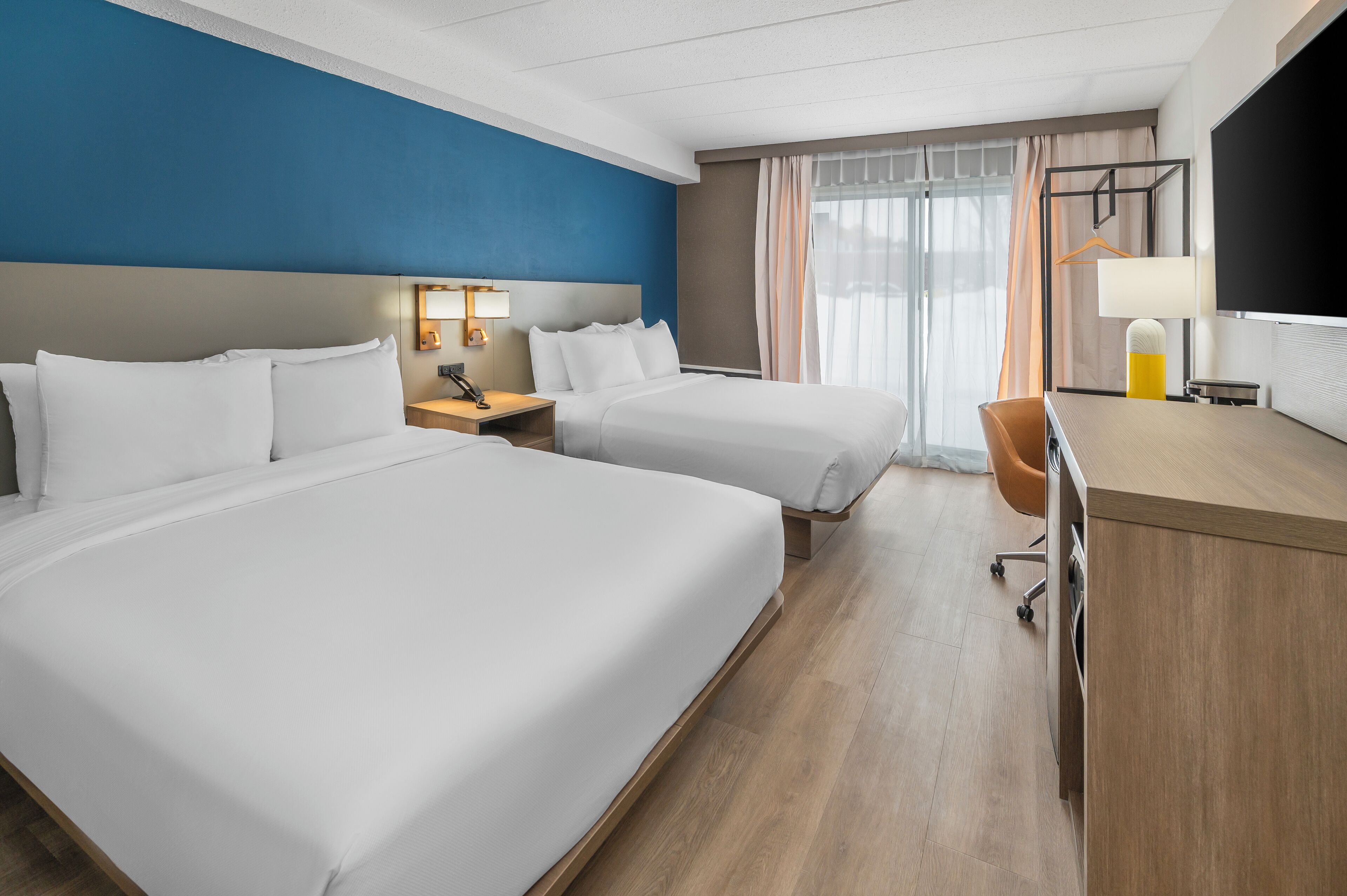 Room, 2 Queen Beds, Non Smoking | Desk, iron/ironing board, free cribs/infant beds, free WiFi