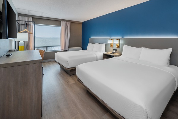 2 Queen Beds, Non Smoking, Group Floor | Desk, iron/ironing board, free cribs/infant beds, free WiFi