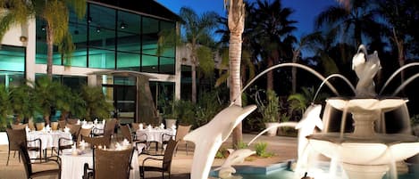 Outdoor wedding area