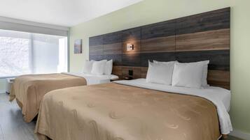 Standard Room, 2 Queen Beds, Non Smoking | Premium bedding, desk, blackout drapes, iron/ironing board