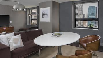 Premium bedding, pillow-top beds, minibar, in-room safe