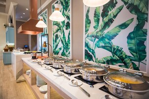 Daily buffet breakfast for a fee