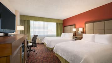 Premium bedding, pillowtop beds, in-room safe, desk