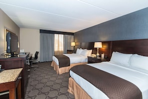 Premium bedding, pillow-top beds, in-room safe, desk
