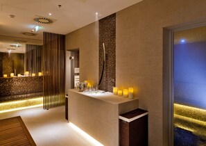 Sauna, body treatments, facials