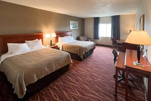 Standard Room, 2 Queen Beds, Non Smoking | Desk, laptop workspace, blackout drapes, iron/ironing board - Quality Inn & Suites Grants - I-40 (Grants)