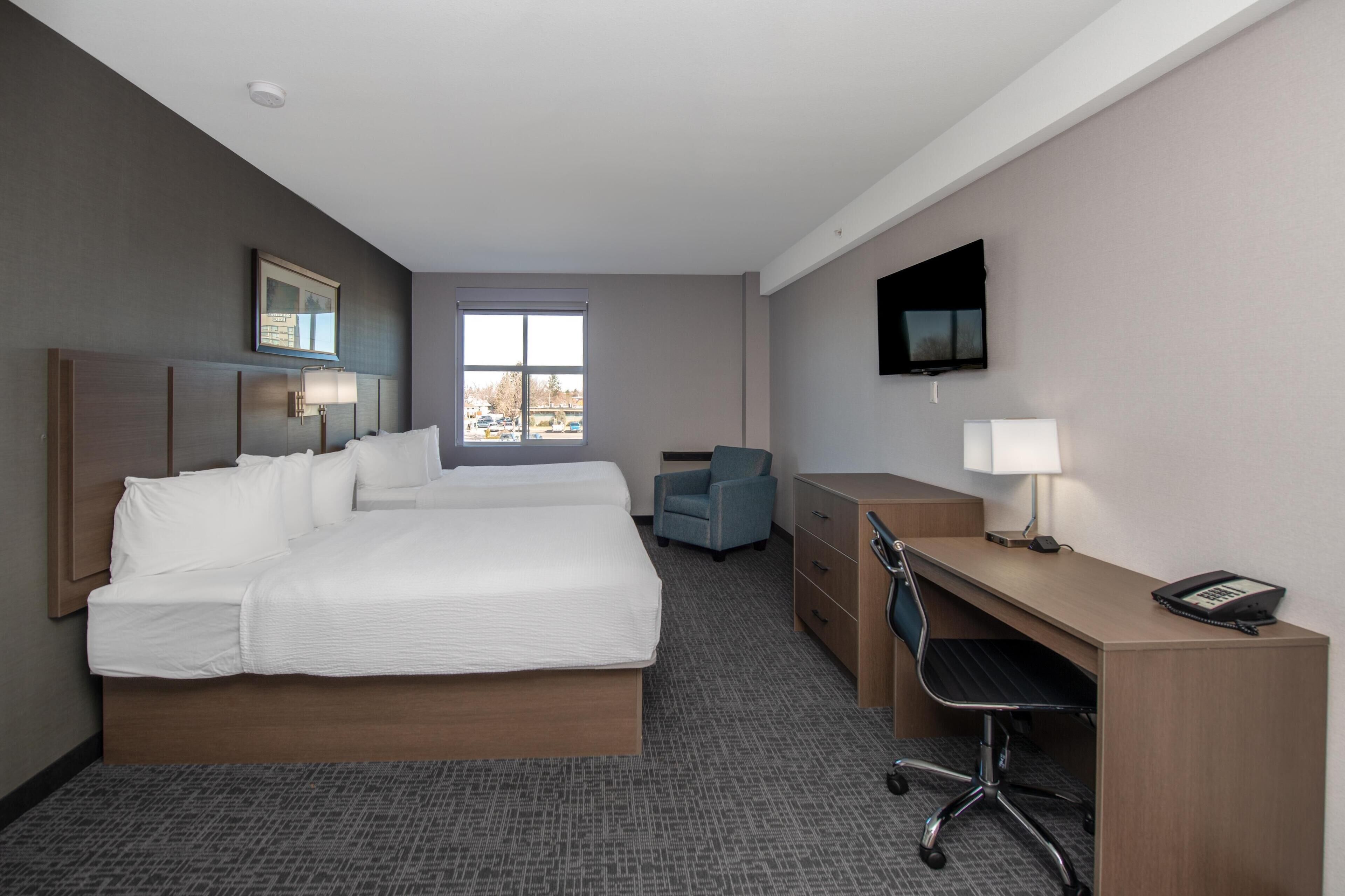 Superior Room, 2 Queen Beds (Coast Two Queens Top Floor) | Premium bedding, down duvets, blackout curtains, iron/ironing board