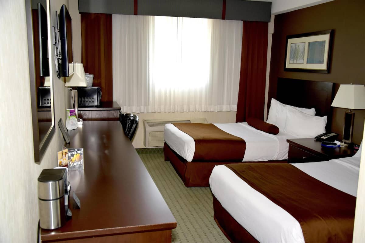 Comfort Double Room, 2 Double Beds (Coast Two Doubles) | Premium bedding, down comforters, desk, blackout drapes