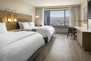 Premium bedding, pillowtop beds, in-room safe, desk