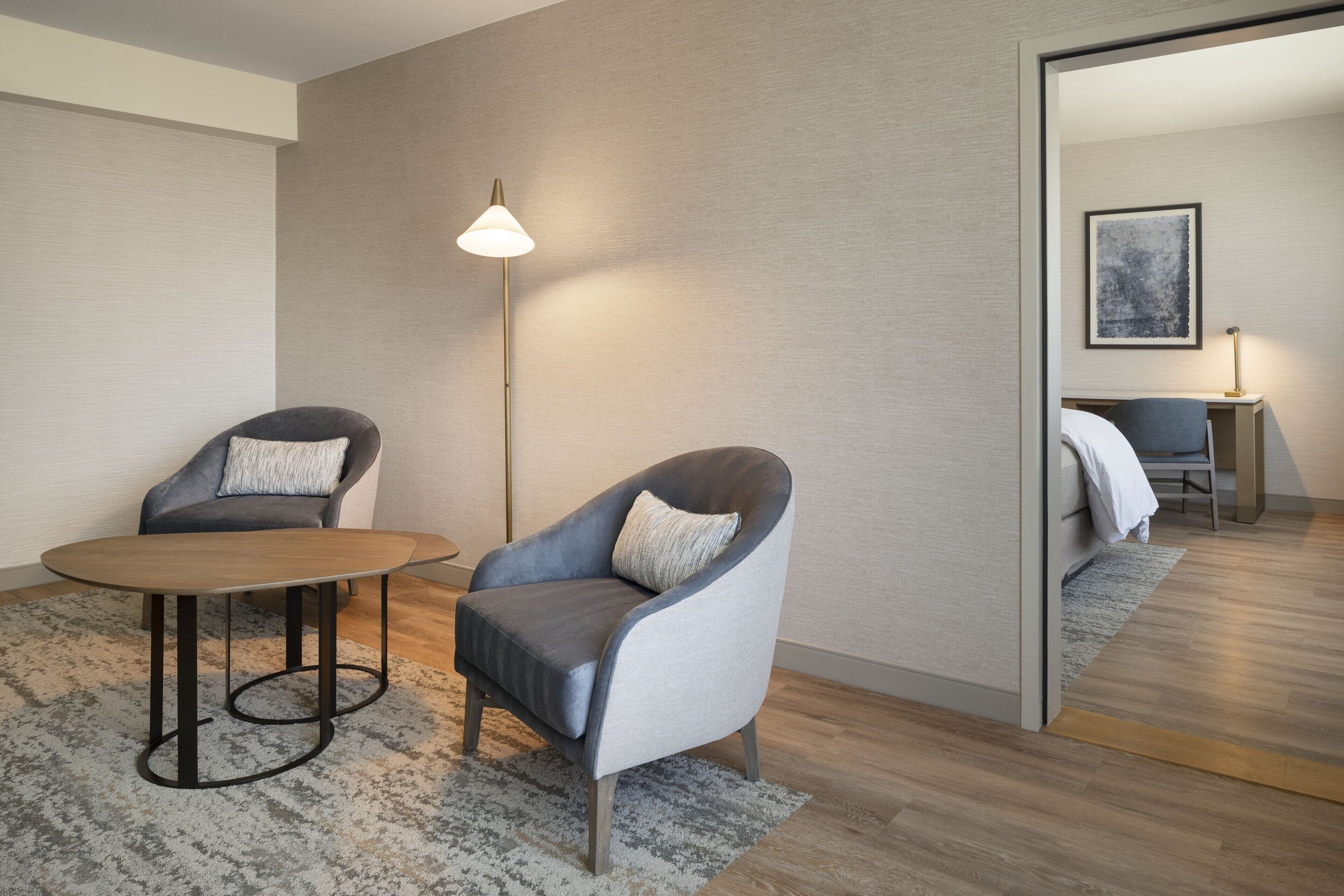 suite, 1 king bed, non smoking, city view | premium bedding, pillow-top beds, in-room safe, desk