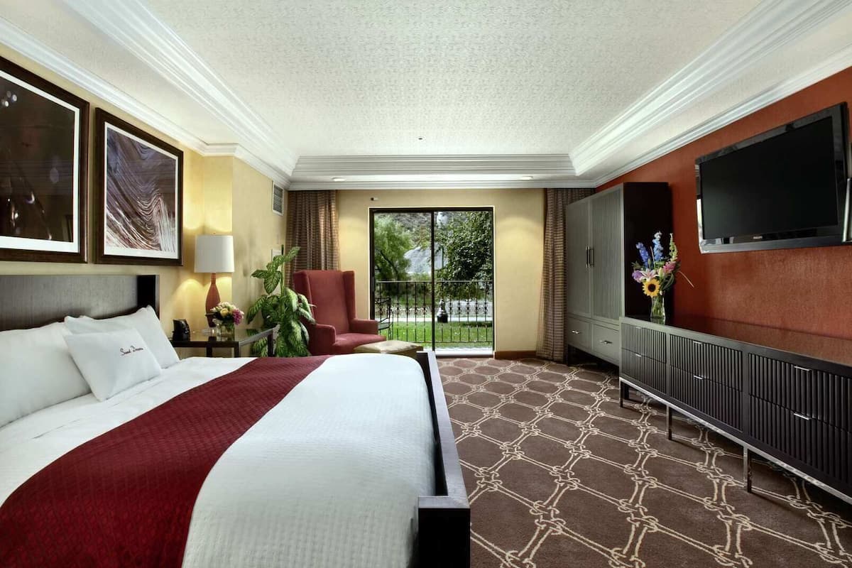 Hypo-allergenic bedding, pillow-top beds, desk, iron/ironing board