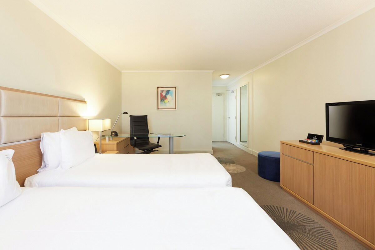 Premium bedding, pillowtop beds, in-room safe, desk