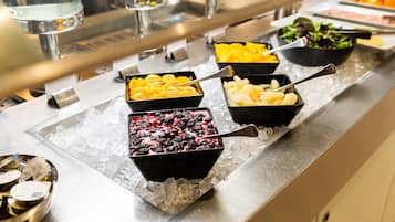 Daily buffet breakfast for a fee
