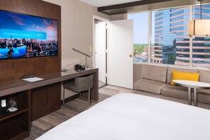 Premium bedding, down duvets, in-room safe, desk