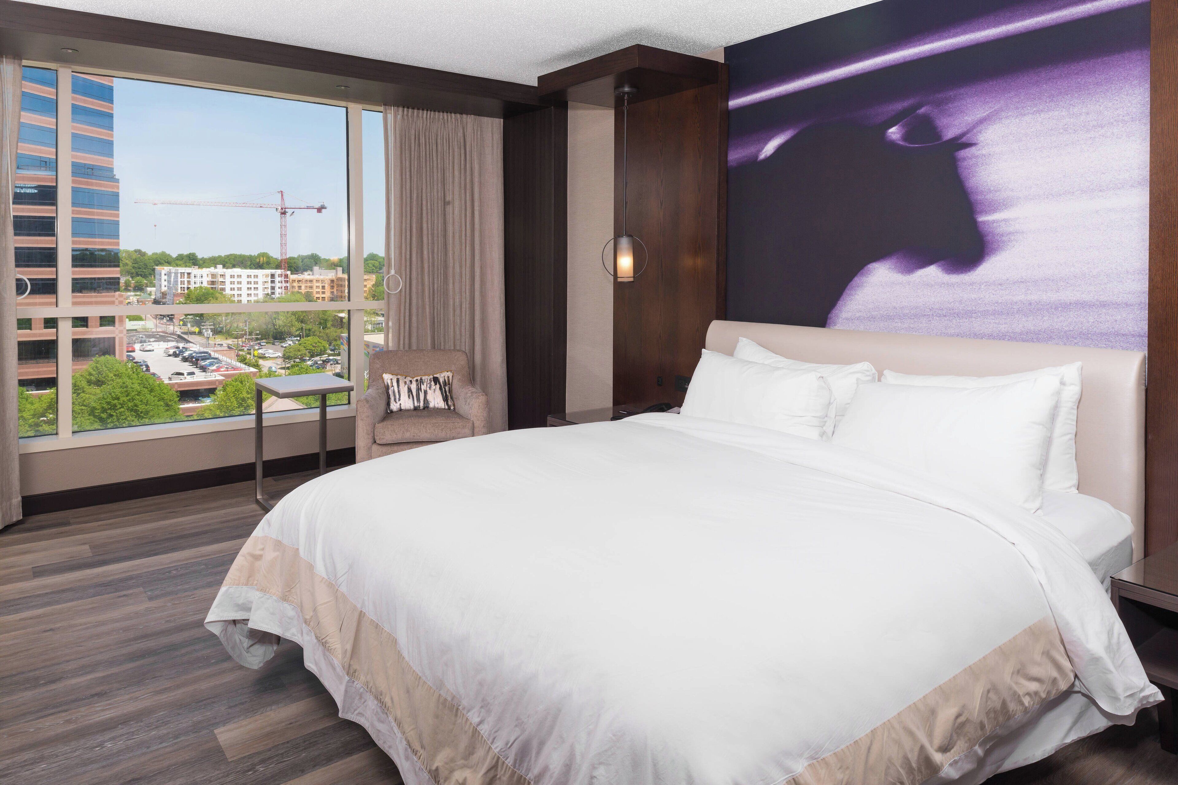 premium bedding, down duvets, in-room safe, desk