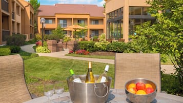 Vue depuis lâhĂ©bergement