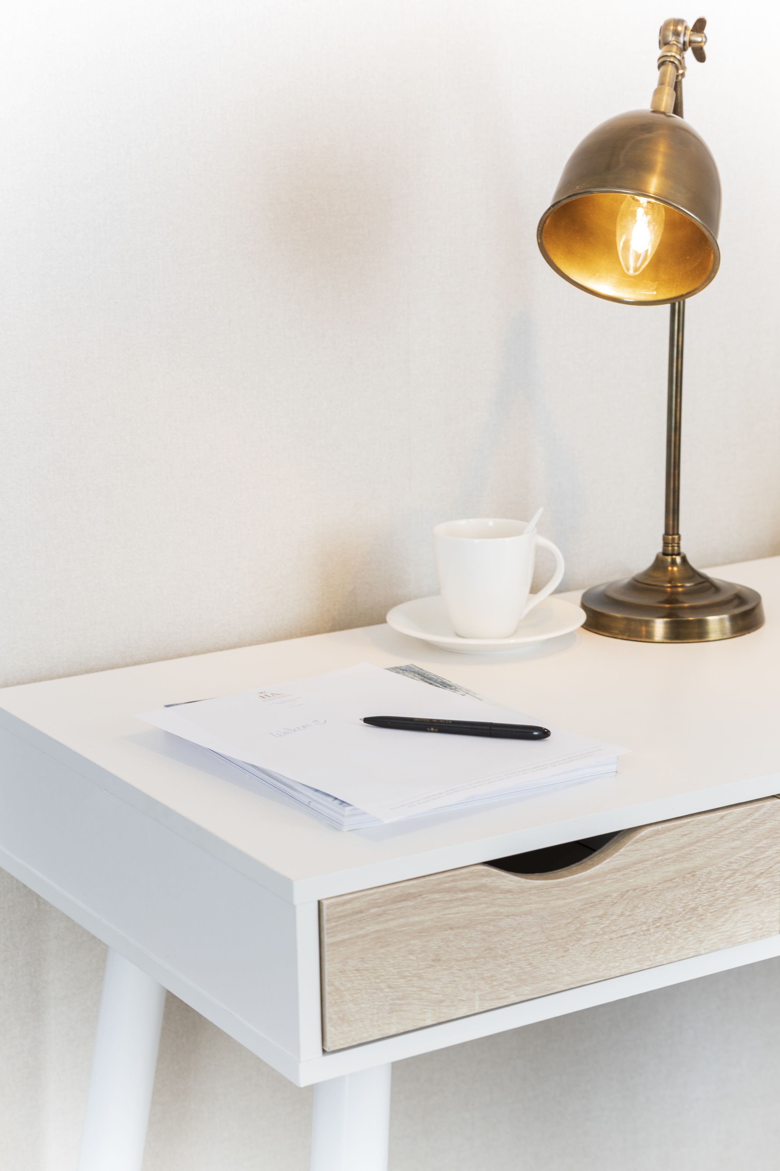 family room | minibar, in-room safe, desk, blackout curtains