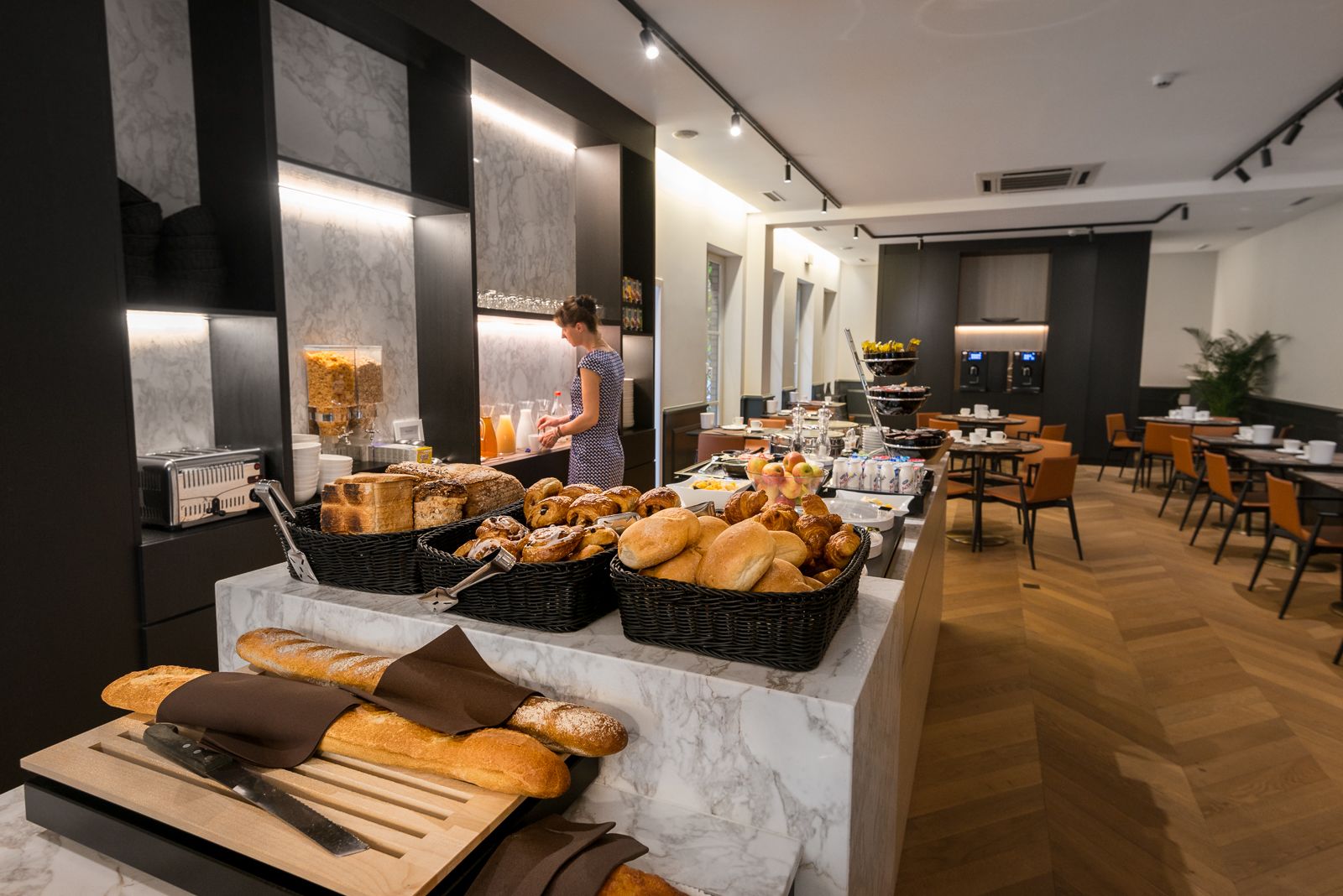 daily buffet breakfast (eur 22 per person)