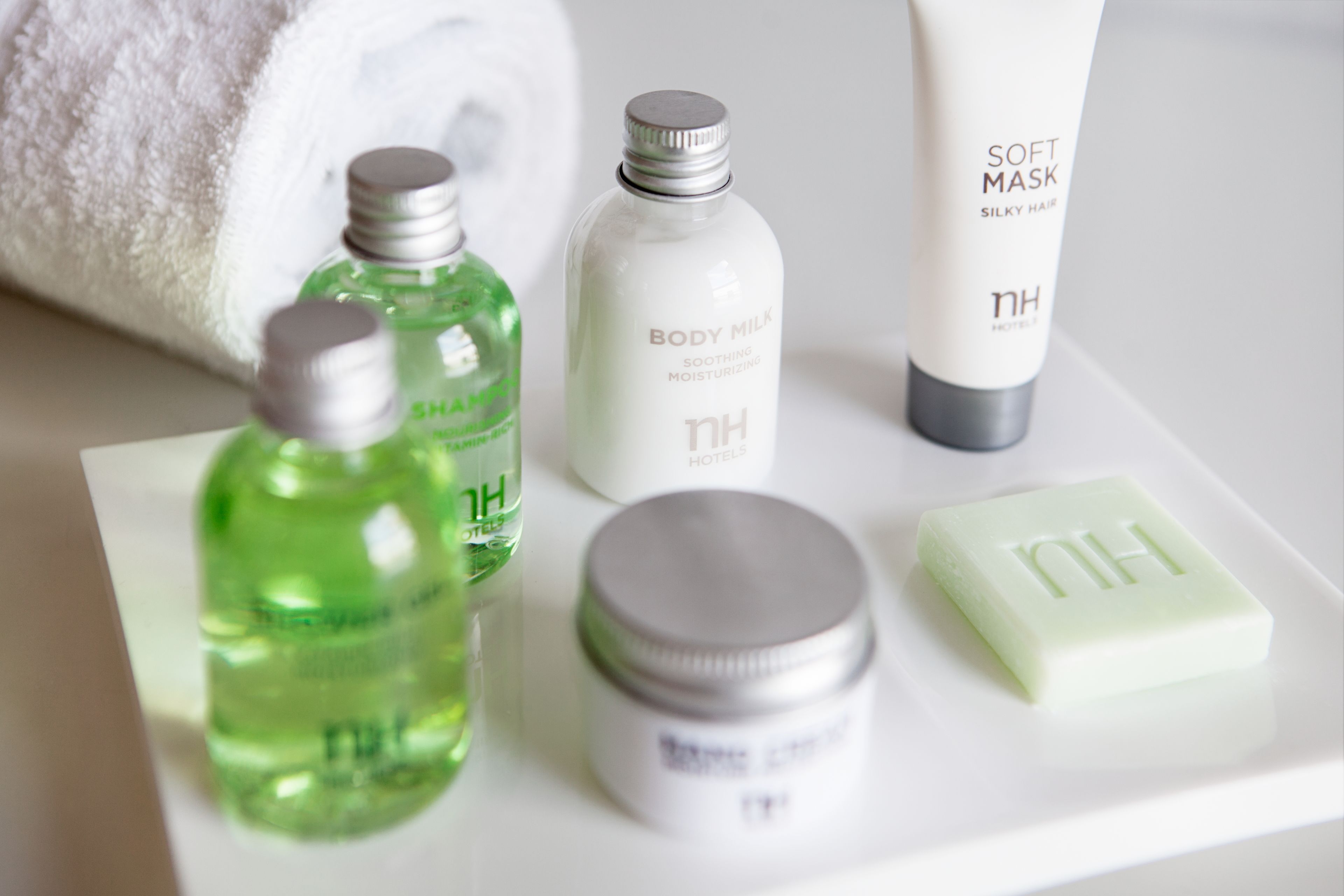 eco-friendly toiletries, hair dryer, slippers, bidet