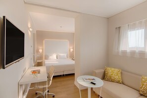 Down duvets, minibar, in-room safe, desk