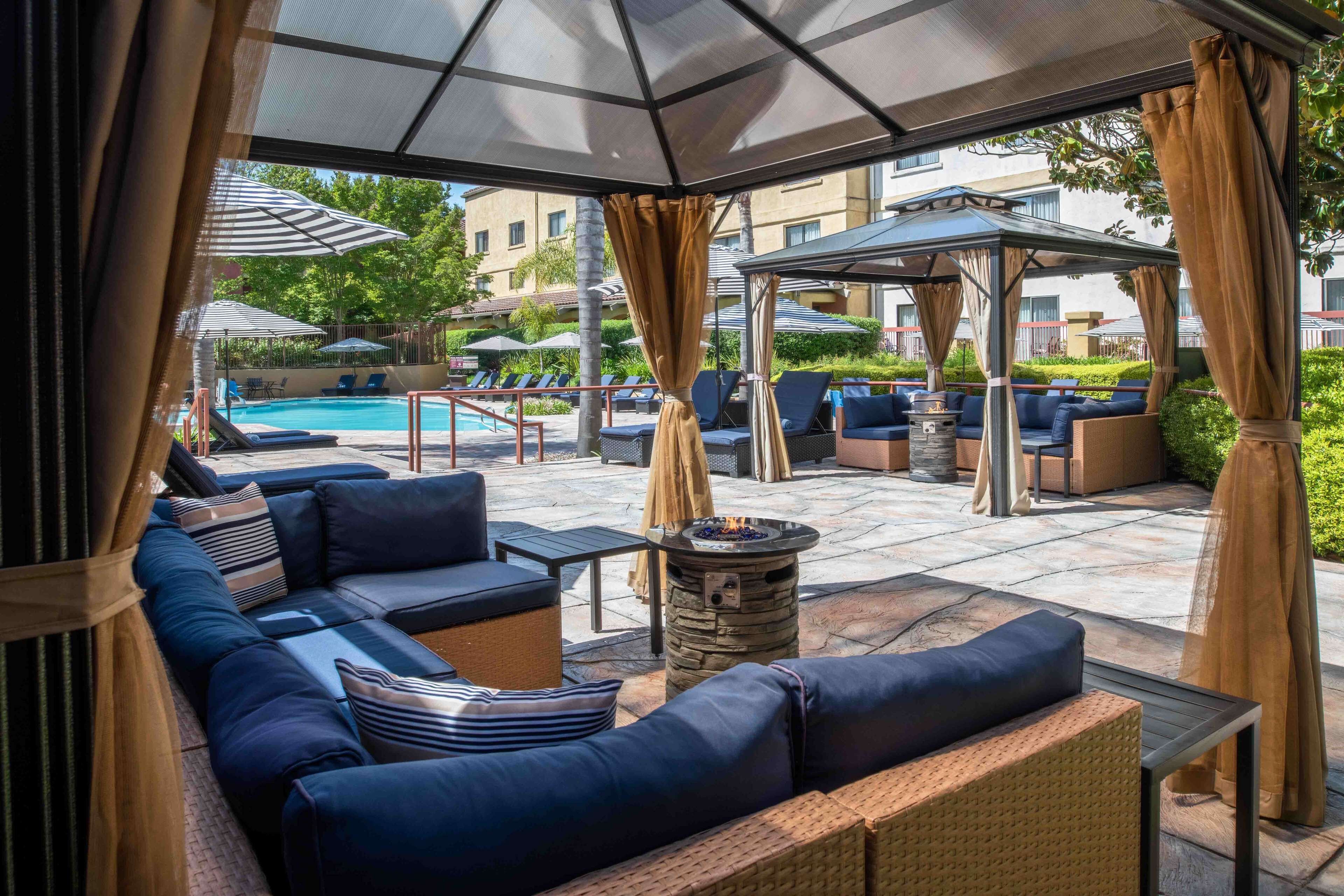 outdoor pool, pool cabanas (surcharge), pool umbrellas