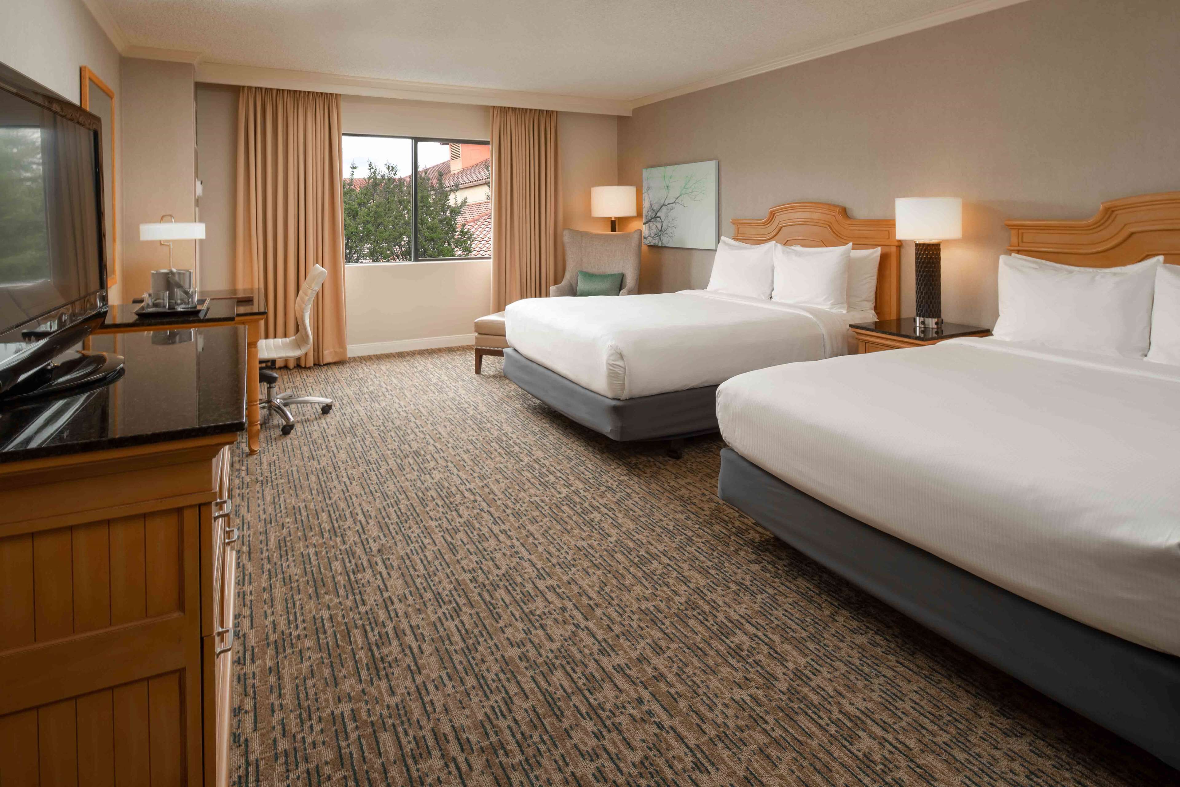 Premium bedding, pillow-top beds, in-room safe, desk