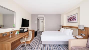 Hypo-allergenic bedding, desk, laptop workspace, soundproofing