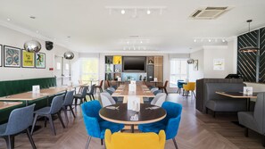 Breakfast, lunch and dinner served