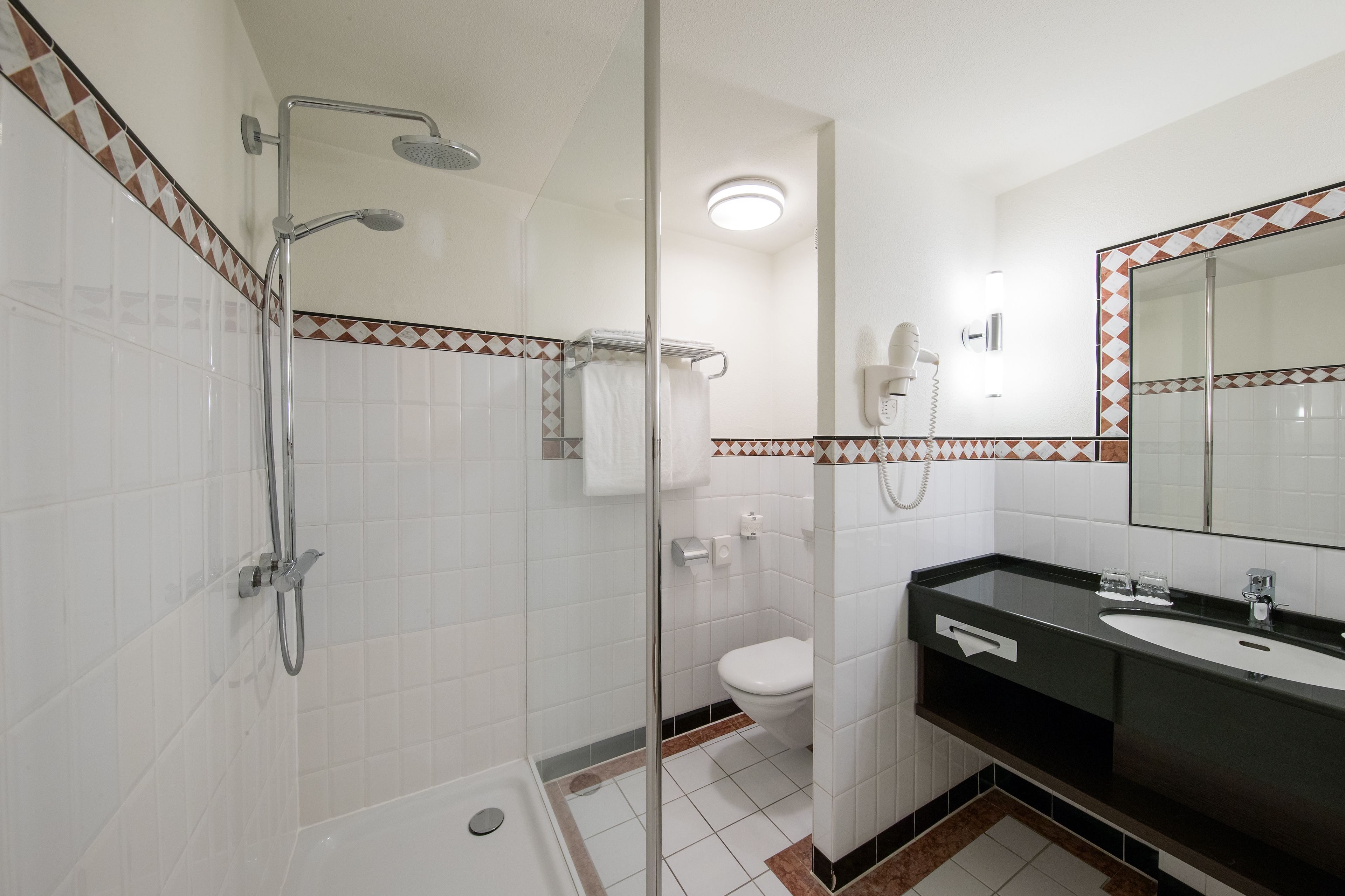 deluxe twin room | bathroom shower