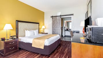 In-room safe, desk, laptop workspace, blackout drapes