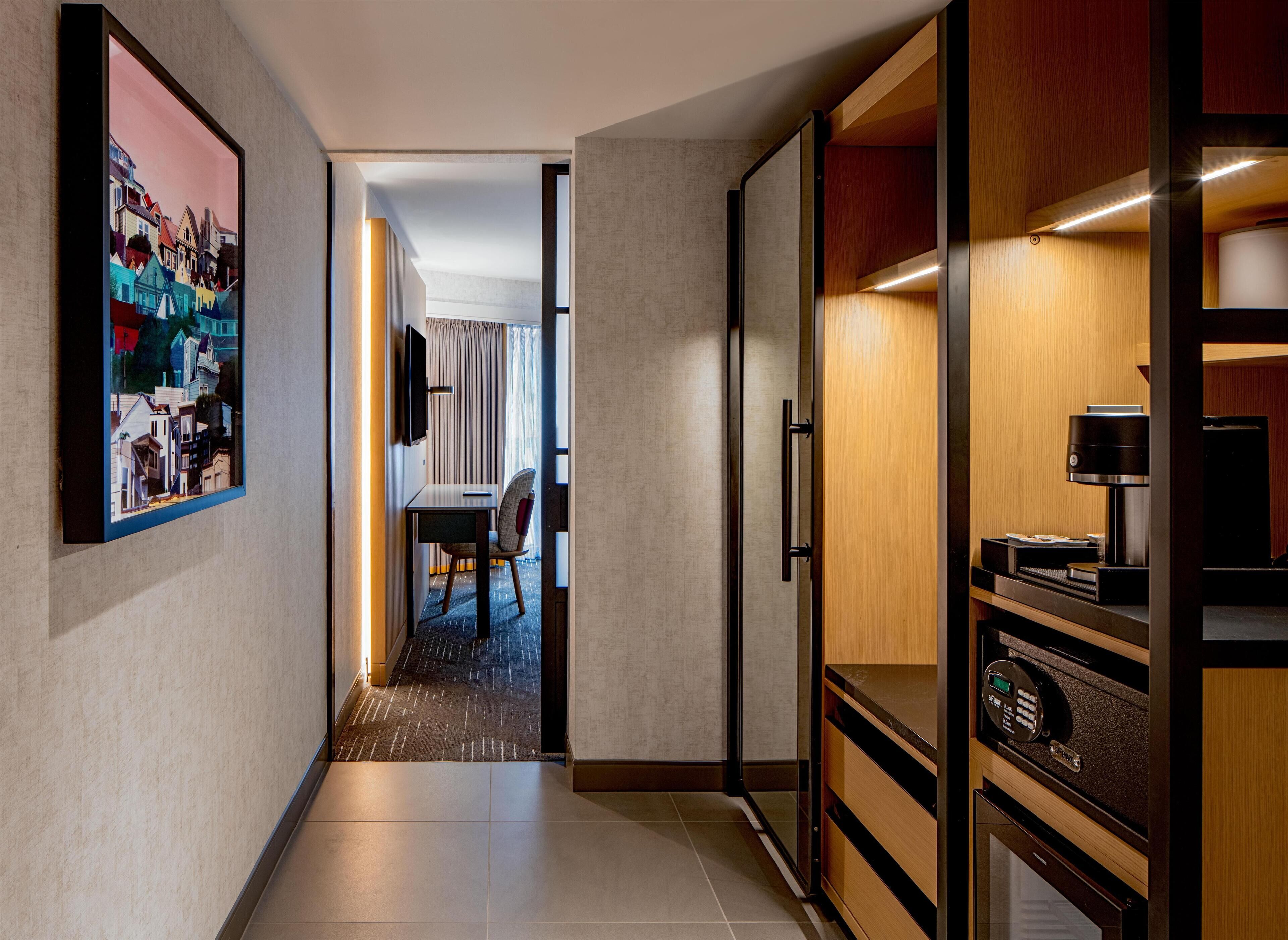 Premium bedding, pillow-top beds, in-room safe, desk