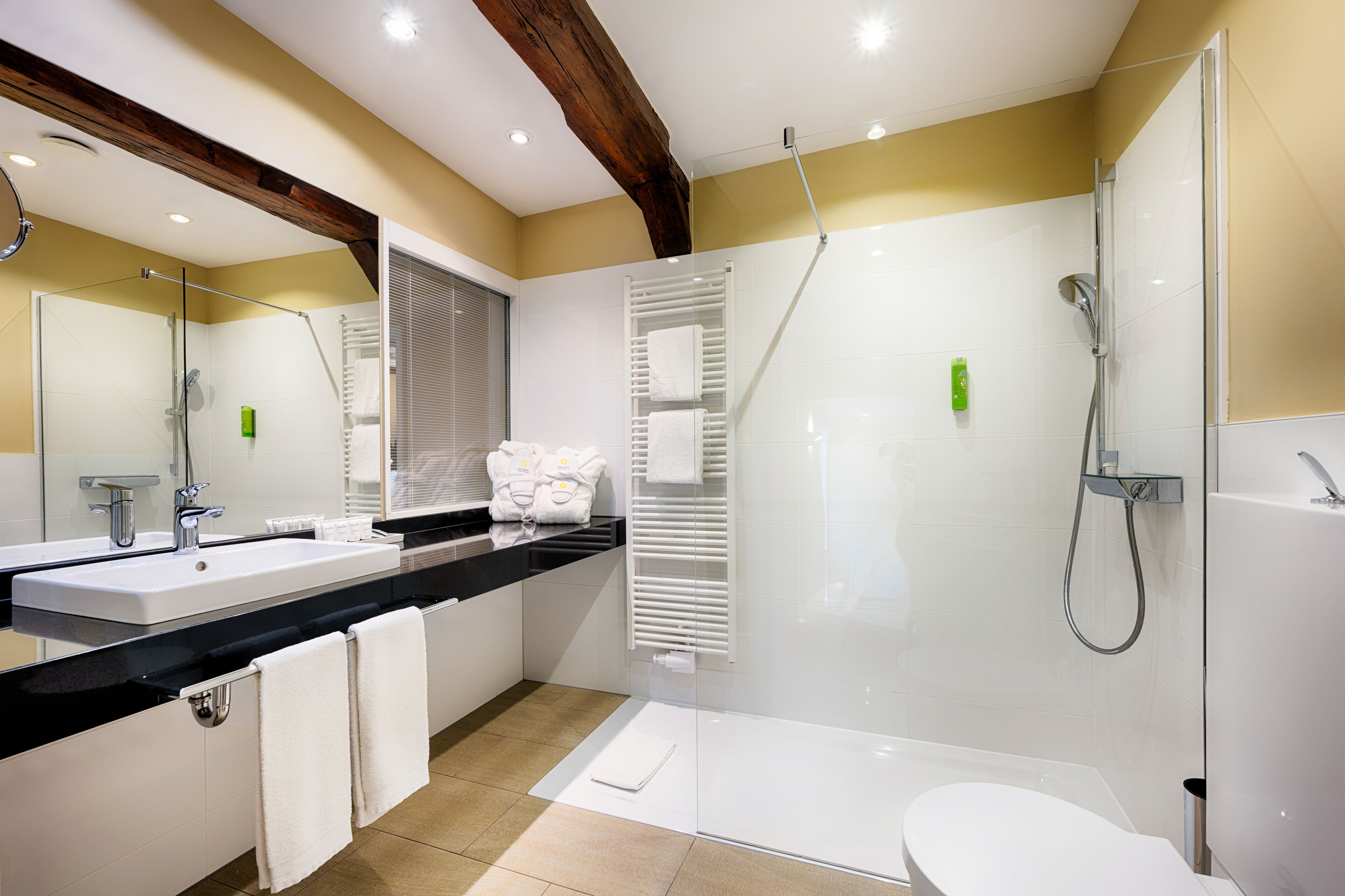 suite (suite) | bathroom | eco-friendly toiletries, hair dryer, towels, soap