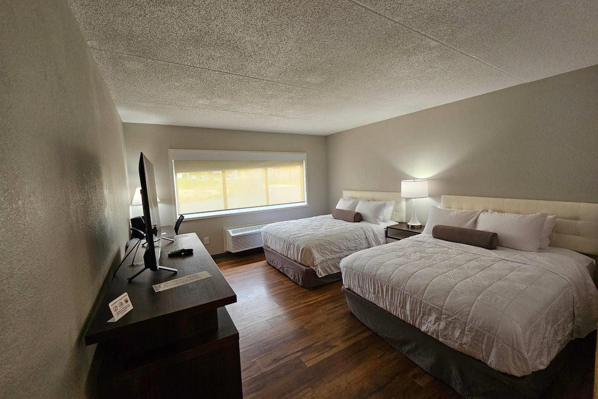 room, 2 queen beds, accessible, non smoking | individually decorated, individually furnished, desk, laptop workspace