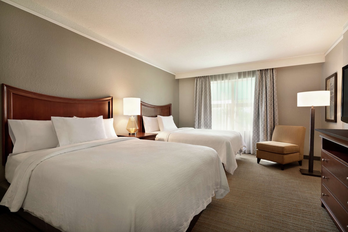 two queen beds, non-smoking | premium bedding, pillow-top beds, in-room safe, individually furnished