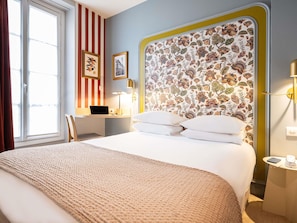 Premium bedding, minibar, in-room safe, desk