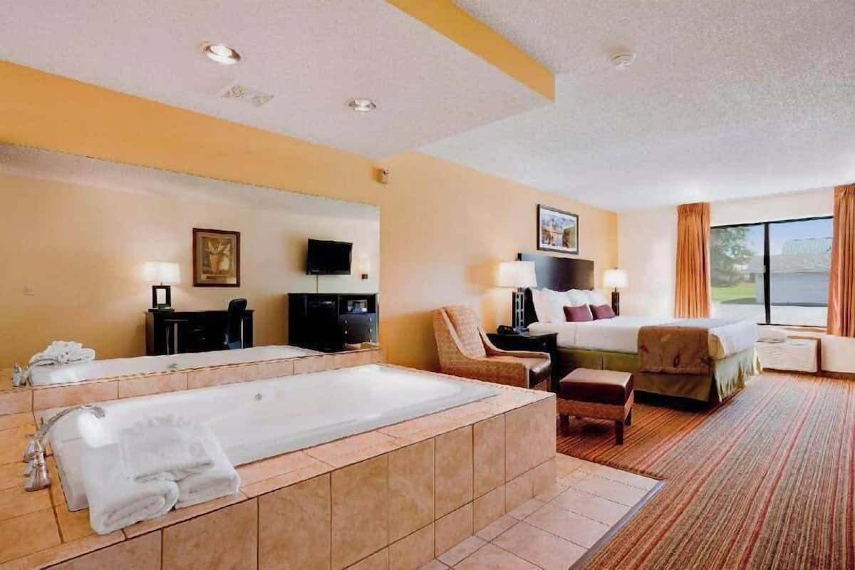 In-room safe, desk, blackout curtains, iron/ironing board